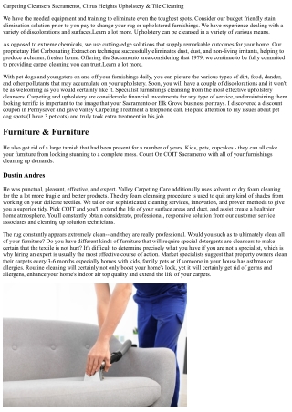 Our Solutions: Rug Cleaning And More In Sacramento, Ca And Bordering Locations