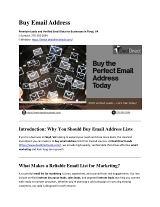 Email Verification Services