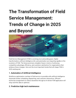 Field Service Management