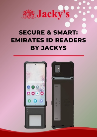Secure & Smart Emirates ID Readers by Jackys