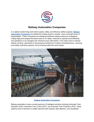 _Railway Automation Companies