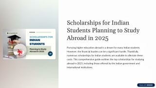 A Complete Guide to Study Abroad Scholarships for Indian Students