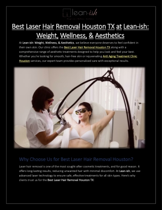 Best Laser Hair Removal Houston TX at Lean-ish