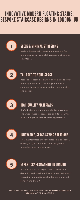 Innovative Modern Floating Stairs: Bespoke Staircase Designs in London, UK