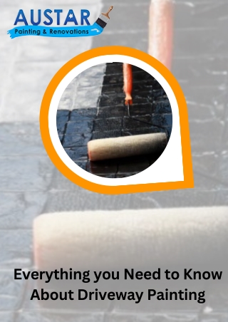 Everything you Need to Know About Driveway Painting