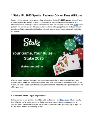 Experience Non-Stop Sports Action with Stake