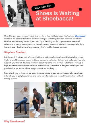 Your Next Pair of Shoes is waiting at Shoebacca!