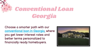 Conventional Loan Georgia