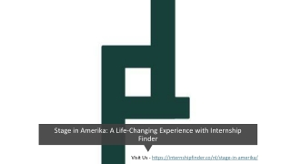Stage in Amerika: A Life-Changing Experience with Internship Finder​
