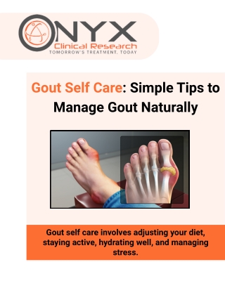 Your Gout Self Care Routine Starts Here