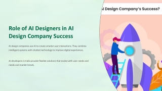 What Role Do AI Designers Play in an AI Design Company’s Success?