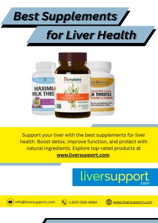 Best Supplements for Liver Health - www.liversupport.com