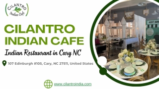 What makes Cilantro Indian Cafe stand out among other Indian restaurants in Cary