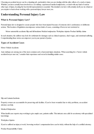 Locating the Right Injury Lawyer Near Me: A Comprehensive Guide