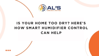 Is Your Home Too Dry Here's How Smart Humidifier Control Can Help