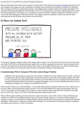 Autism Range Condition Asd Signs & Causes