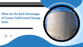 Modular Storage Tank for Complex Operations