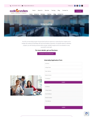 Kickstart Your Tech Career with CodeWonders’ Industry-Ready Internship Program