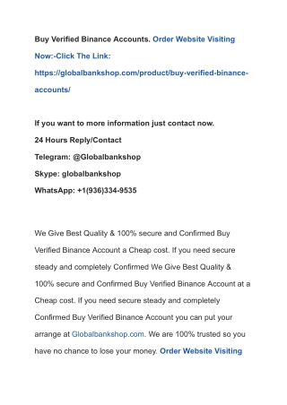 Buy Verified Binance Accounts (5)