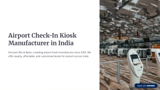 Airport Check-In Kiosk Manufacturer in India