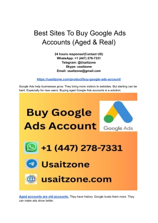 Best Sites To Buy Google Ads Accounts (Aged & Real) (1)