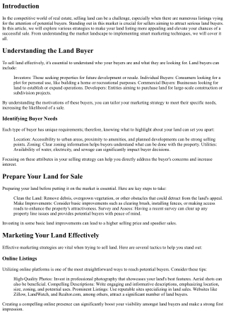 How to Stand Out to Potential Land Buyers