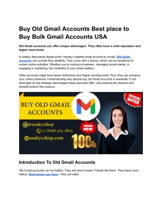 Buy Old Gmail Accounts Best place to Buy Bulk Gmail Accounts USA (1)