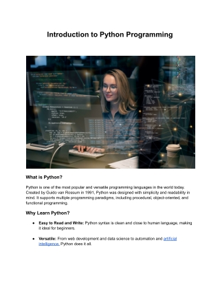 Python Programming