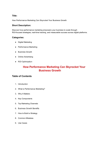 _ How Performance Marketing Can Skyrocket Your Business Growth