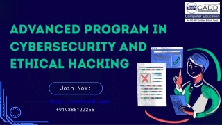 Advanced program in cybersecurity and ethical hacking
