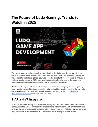 Ludo game development company