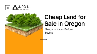 Things to Know Before Buying Cheap Land for Sale in Oregon