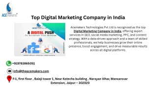 Top Digital Marketing Company in India