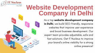 Website Development Company in Delhi