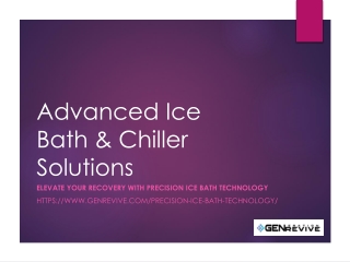 Advanced Ice Bath & Chiller Solutions
