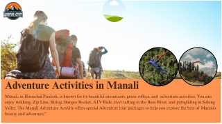 Adventure Activities