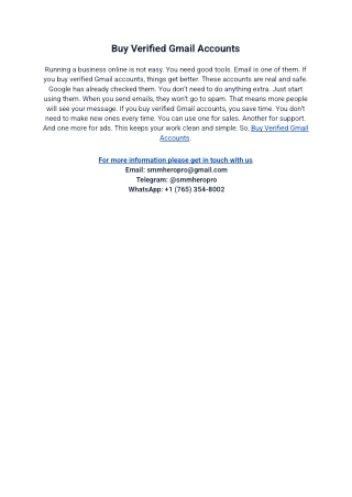 Buy Verified Gmail Accounts
