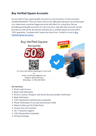Buy Verified Square Accounts