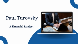 Paul Turovsky - A Financial Analyst