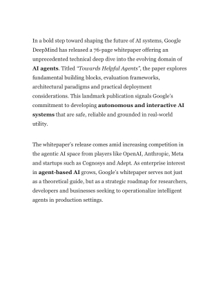 Google Releases 76-Page Whitepaper on AI Agents_ A Deep Technical Dive into Agentic RAG, Evaluation Frameworks and Real-