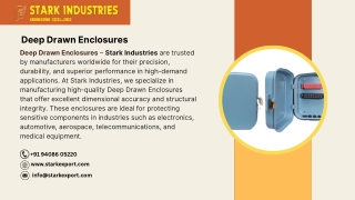 Deep Drawn Enclosures