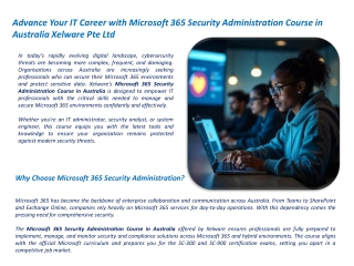 Microsoft 365 Security Administration Course in Australia 