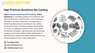 High Pressure Aluminium Die Casting