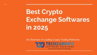 Best Crypto Exchange Software in 2025