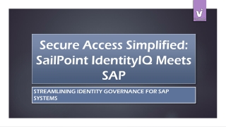 Best Sailpoint IdentityIQ Course in Chennai - Visualpath