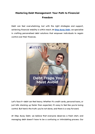 Mastering Debt Management: Your Path to Financial Freedom