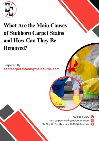 What Are the Main Causes of Stubborn Carpet Stains and How Can They Be Removed?