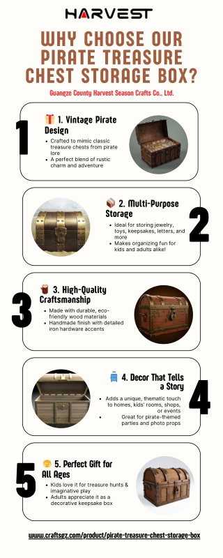 Why Choose Our Pirate Treasure Chest Storage Box | Harvest Season Crafts Co., Lt