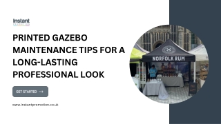 Printed Gazebo Maintenance Tips for a Long-Lasting Professional Look