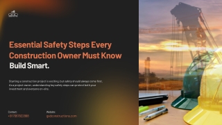 Smart Safety Tips from a Building Construction Company in Indore